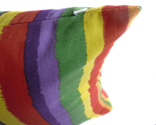 Tailor Made*COVER*Rainbow Strip Cotton Canvas Pillow Cushion Case Floor sofa*Ak3
