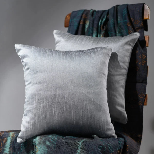 living room sofa pillow cover 18x18 20x20 24x24 silver pillow cover for couch 2p