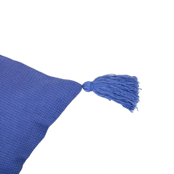 Solid Cushion Cover Cotton Pillowcase Home Sofa Bed Decor Pillows with Tassels