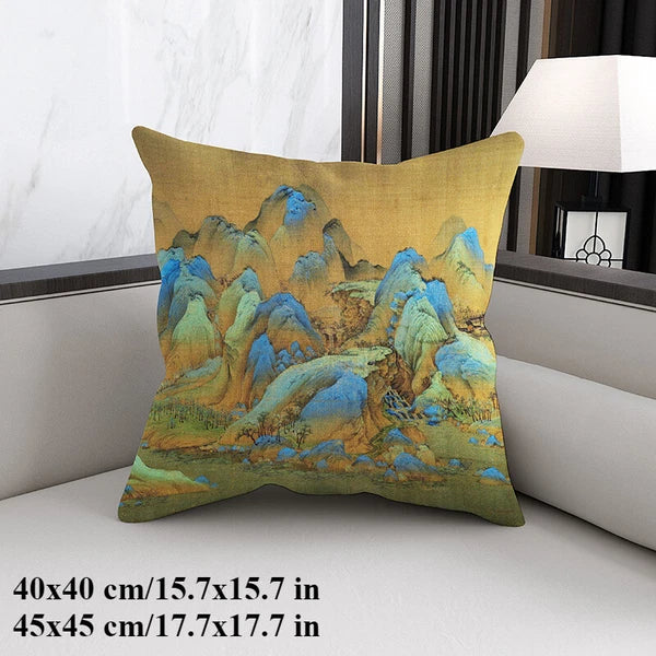 Chinese Style Throw Pillow Covers Cushion Cases Sofa Bed Pillowslip Luxury Decor
