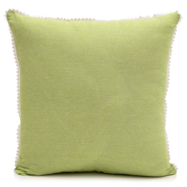 Cushion Cover Home Sofa Decor Cotton Throw Pillow Case Covers Solid with Lace S5