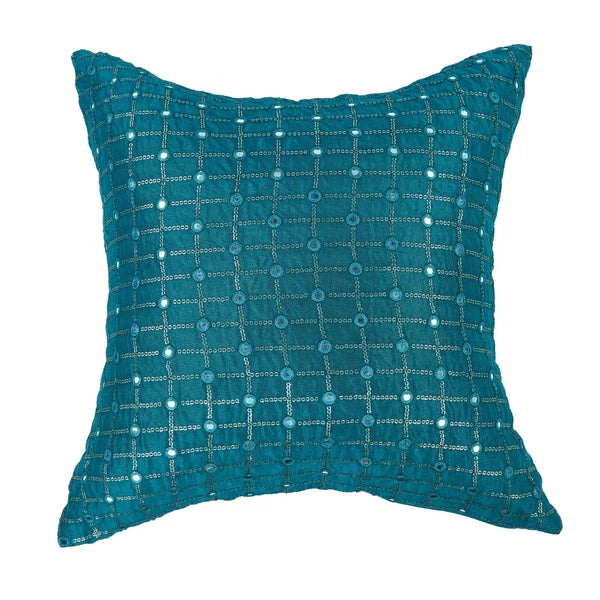 Decorative pillows for couch teal 18x18 20x20 24x24 embroidered pillow covers 2p
