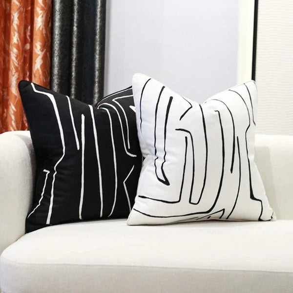 Cushion COVERS Nordic Style Simple Elegant Sofa Decor Throw Pillow Case