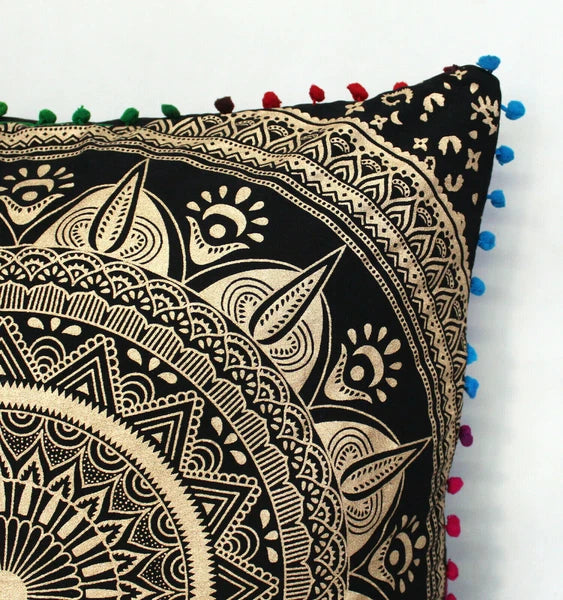 Set Of 2 Cotton Cushion Cover Mandala Couch Pillow Cases Home Decorative Pillows