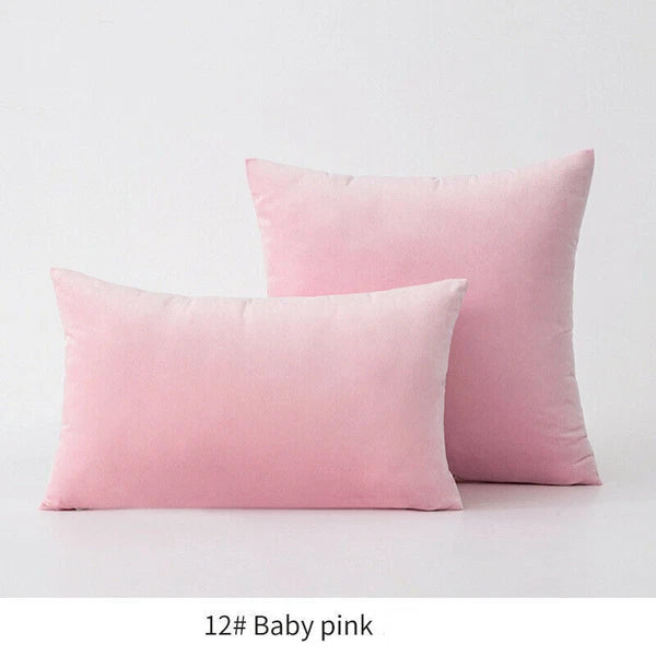 18" 20" 24" 16" Velvet Soft Cushion Cover Throw Pillow Cases Sofa Bed Home Decor