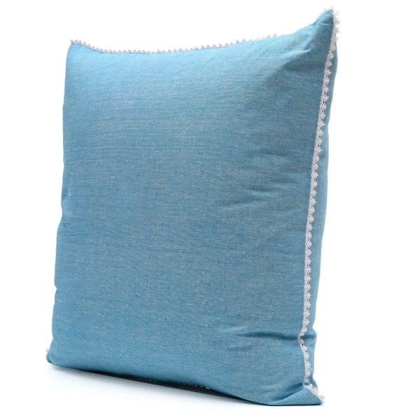 Cushion Cover Home Sofa Decor Cotton Throw Pillow Case Covers Solid with Lace S5