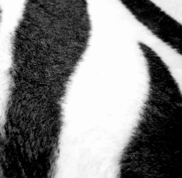 Ff04a Faux Fur Black White Zebra Skin Print Cushion Cover/Pillow Case*Custom Siz
