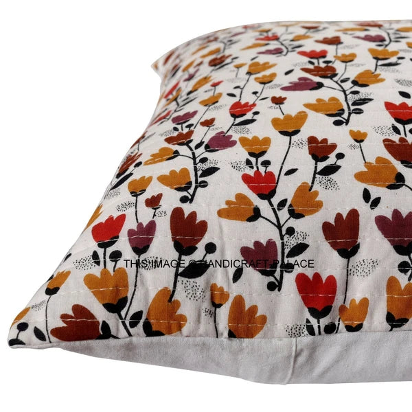 Indian Handmade Kantha Cotton Cushion Cover Bed Pillow Cases Sofa Throw-16"