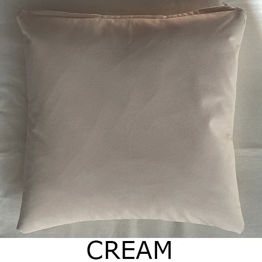 Premium PVC Faux Leather Cushion Cover Handmade Pillow Case Sofa Bed Home Decor