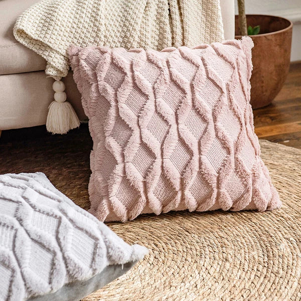 Pack of 2 Plush Throw Pillow Covers Velvet Couch Square Cushion Cover 16"18"20"