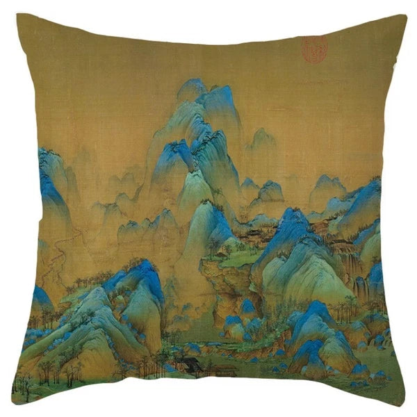 Chinese Style Throw Pillow Covers Cushion Cases Sofa Bed Pillowslip Luxury Decor