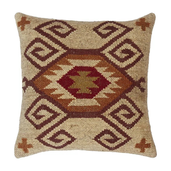 Indian Jute Wool Kilim Cushion Cover Vintage Look Your Home Pillow cover throw
