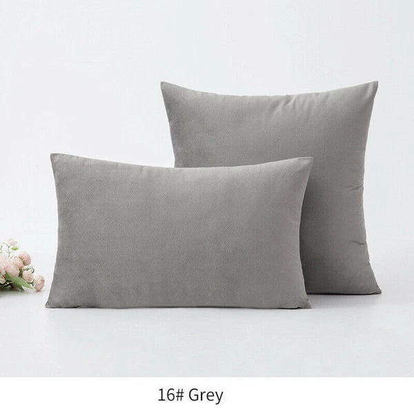 18" 20" 24" 16" Velvet Soft Cushion Cover Throw Pillow Cases Sofa Bed Home Decor