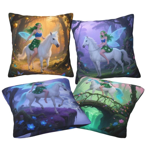Set of 4 Sofa Throw Pillow Cover Couch Bed Cushion Cover Gift Dreamlike Decor
