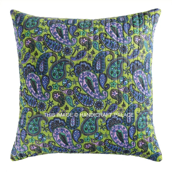 Indian Handmade Kantha Cotton Cushion Cover Bed Pillow Cases Sofa Throw-16"