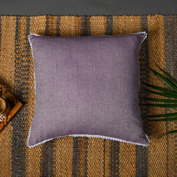 Cushion Cover Home Sofa Decor Cotton Throw Pillow Case Covers Solid with Lace S5