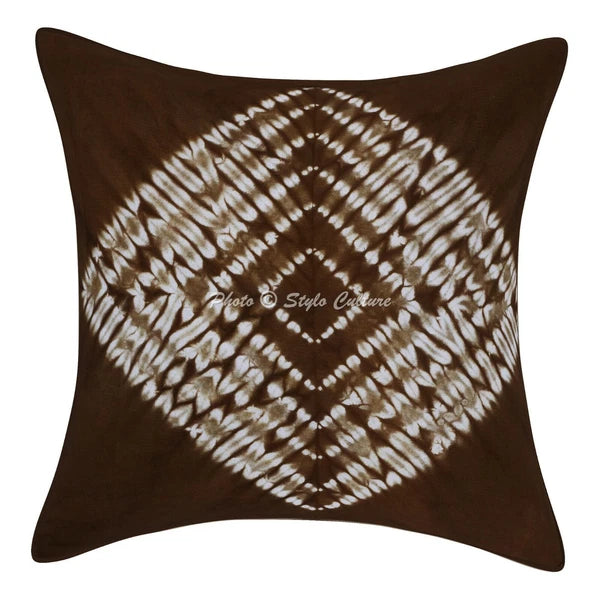 Ethnic Cushion Cover Indian Handmade Shibori Shibori Hippie Sofa Car Pillow Case
