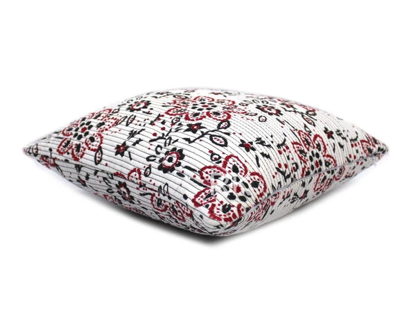 Pair Set Quilted Pillow Cover Case Couch Floral Cushion Cover Home Decorative