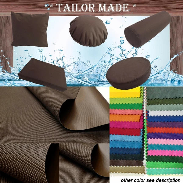 PL12 TAILOR MADE Dk Brown Outdoor Waterproof Sun Umberlla Patio sofa seat cover