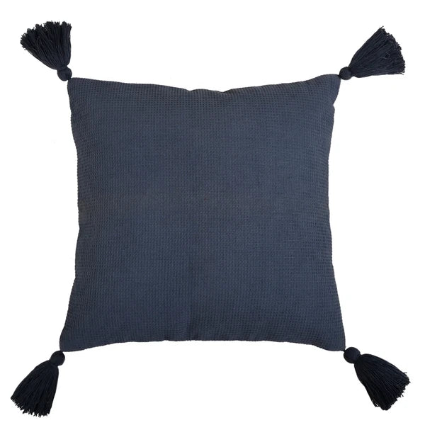 Solid Cushion Cover Cotton Pillowcase Home Sofa Bed Decor Pillows with Tassels