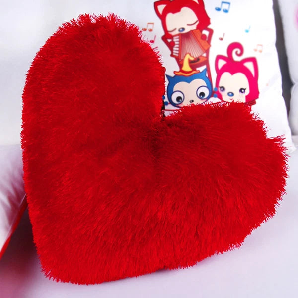 White Sublimation Fluffy Plush Throw Pillow Case Shaggy Soft Sofa Cushion Cover