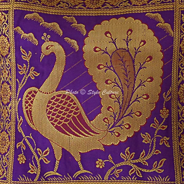 Brocade Elephant Cushion Cover Decorative Indian Bedding Sofa Pillow Case Cover