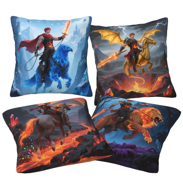 Set of 4 Sofa Throw Pillow Cover Couch Bed Cushion Cover Gift Dreamlike Decor