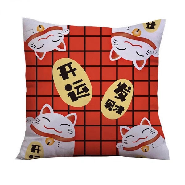 PC Japanese Throw Pillow Covers Cushion Cases Sofa Bed Pillowslips Home Decor