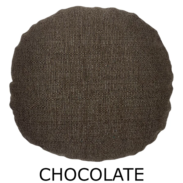 Premium Circle Basket Weave Like Cushion Cover Woven Round Pillow Case Sofa Bed