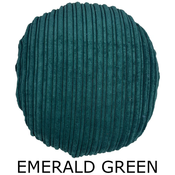 Premium Circle Jumbo Cord Cushion Cover Round Pillow Case Soft Handmade Sofa Bed