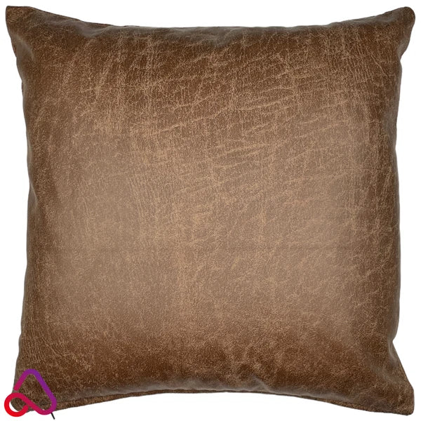 Faux Distressed Leather Cushion Cover Soft Furnishing Pillow Case Sofa Bed Decor