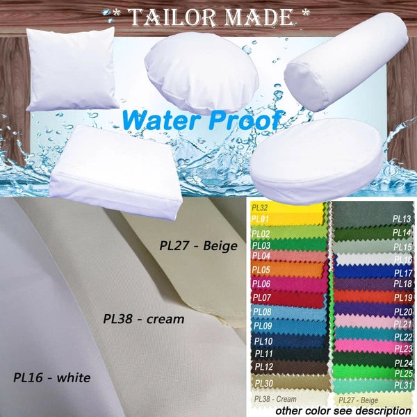 PL16 TAILOR MADE White Outdoor Waterproof Sun Umberlla Patio sofa seat cover