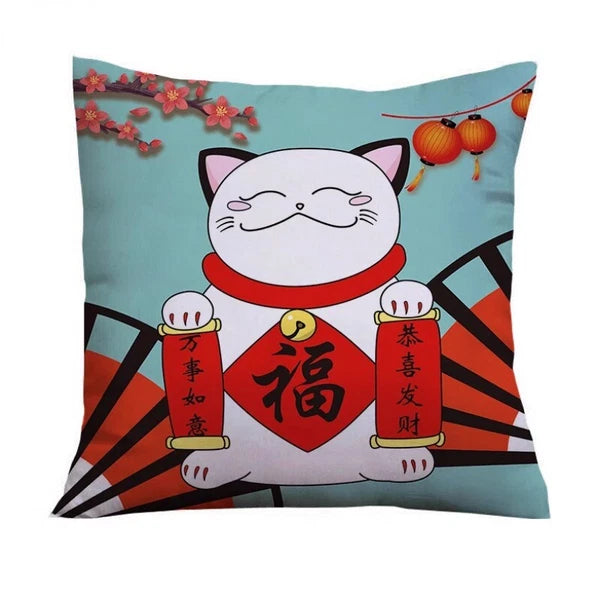 PC Japanese Throw Pillow Covers Cushion Cases Sofa Bed Pillowslips Home Decor