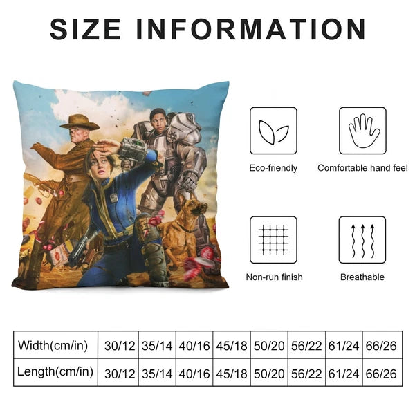 Fallout TV Show Cushion Cover Cotton Linen Pillow Case Pillow Covers for Sofa