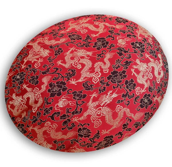 Round Shape Cover*Chinese Rayon Brocade Floor Chair Seat Cushion Case Custom*BL3