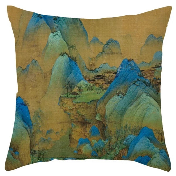 Chinese Style Throw Pillow Covers Cushion Cases Sofa Bed Pillowslip Luxury Decor