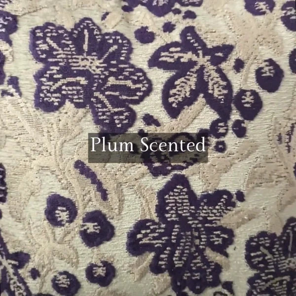 Sofa Pillow Cover Purple 16"x16", Bed Decor Velvet Fabric - Plum Scented