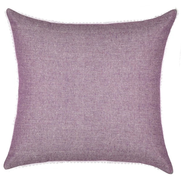 Cushion Cover Home Sofa Decor Cotton Throw Pillow Case Covers Solid with Lace S5