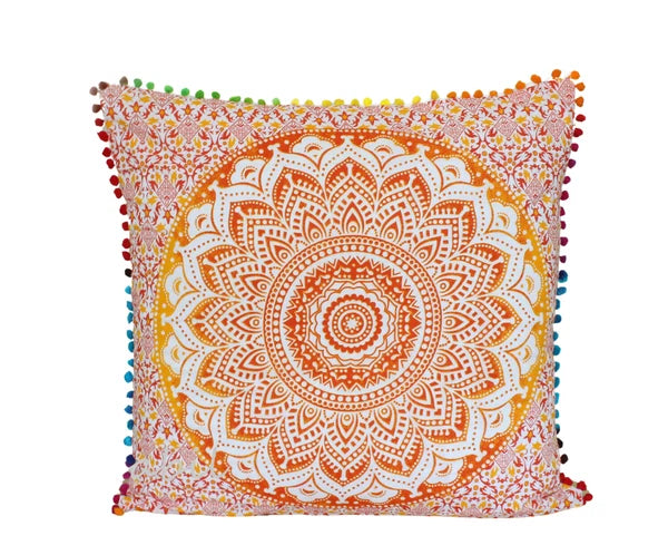 Set Of 2 Cotton Cushion Cover Mandala Couch Pillow Cases Home Decorative Pillows
