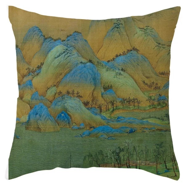 Chinese Style Throw Pillow Covers Cushion Cases Sofa Bed Pillowslip Luxury Decor