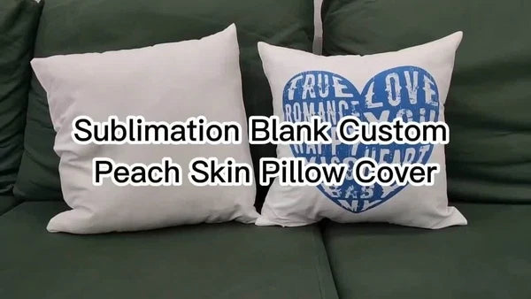 10Pcs White Sublimation Blank Pillow Case Home Sofa Car Decor Cushion Cover Gift