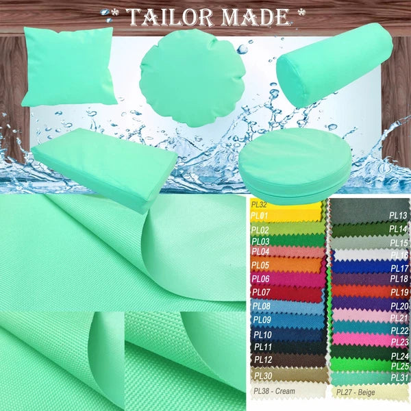 PL31-TAILOR MADE Turquoise Outdoor Waterproof Sun Umbrella Patio sofa seat cover