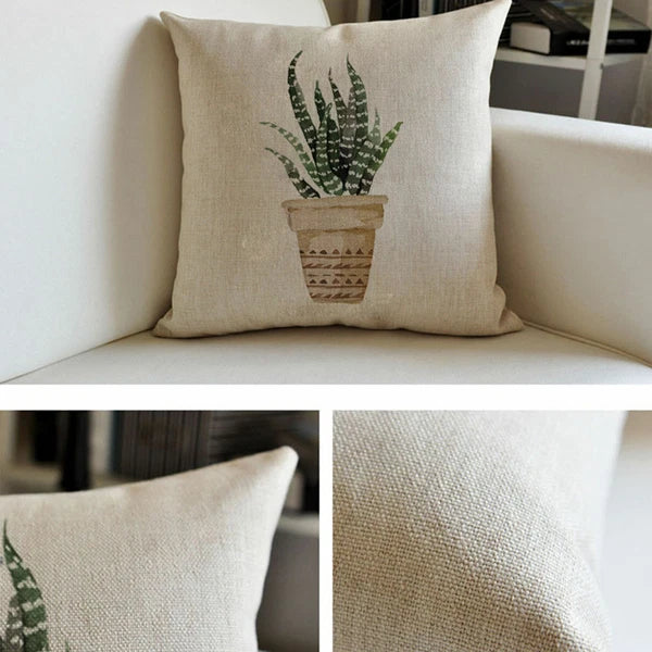 16"/18"/20" Linen Sublimation Blank Pillow Case Throw Cushion Cover Home Sofa
