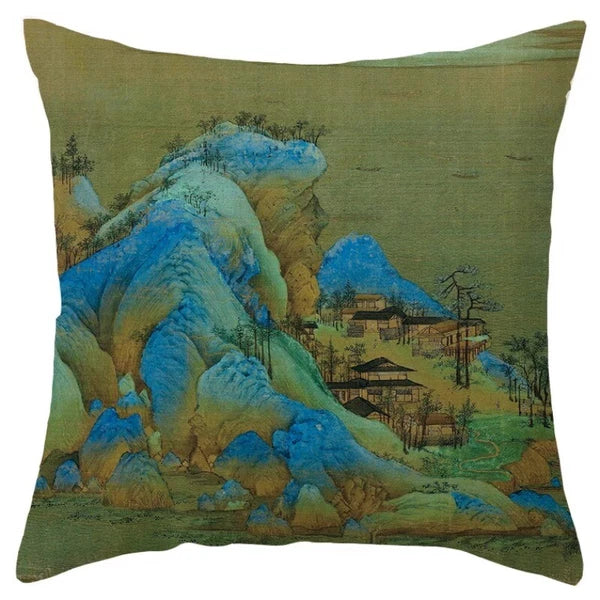 Chinese Style Throw Pillow Covers Cushion Cases Sofa Bed Pillowslip Luxury Decor