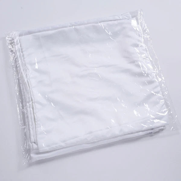10Pcs White Sublimation Blank Pillow Case Home Sofa Car Decor Cushion Cover Gift