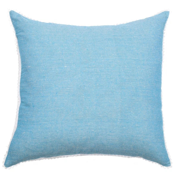 Cushion Cover Home Sofa Decor Cotton Throw Pillow Case Covers Solid with Lace S5