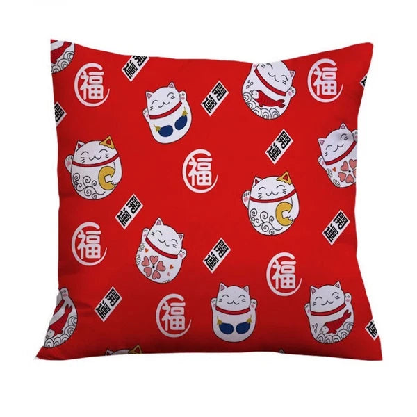 PC Japanese Throw Pillow Covers Cushion Cases Sofa Bed Pillowslips Home Decor
