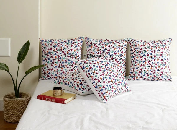 Indian Handmade Kantha Cotton Cushion Cover Bed Pillow Cases Sofa Throw-16"