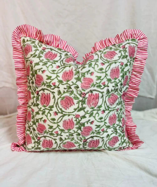 Throw Pillow Cover Cushion Case Ruffle Cotton Soft Sofa Chair Bed Home Decor New