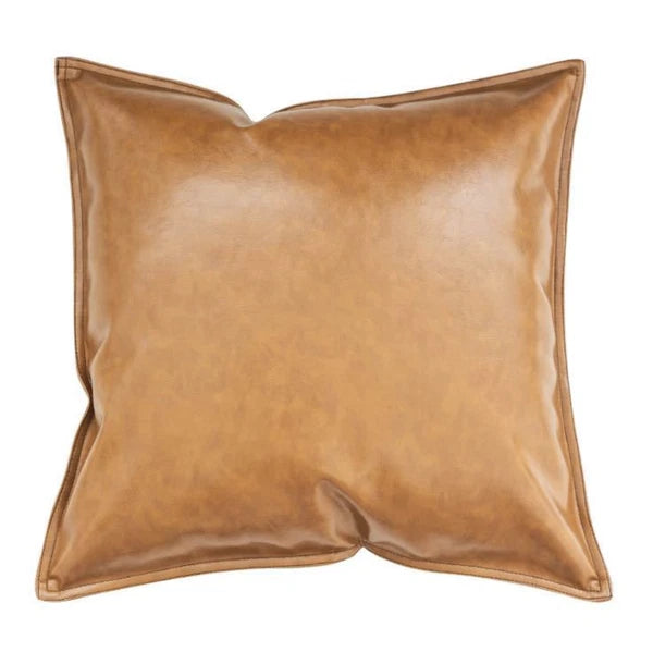 Faux Leather Throw Pillow Case Square Luxury Cushion Covers Bar Sofa Home Decor